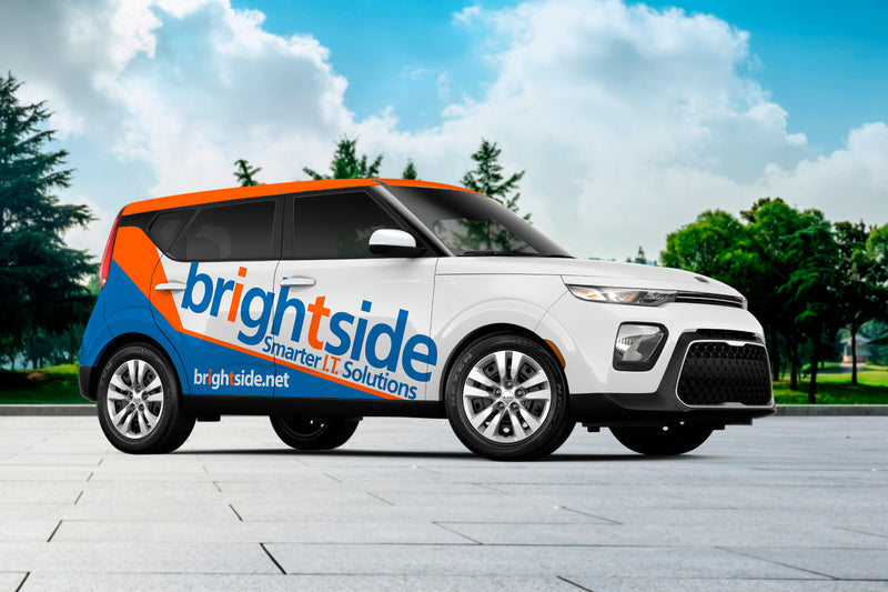 Brightside car wrap by Wrap World