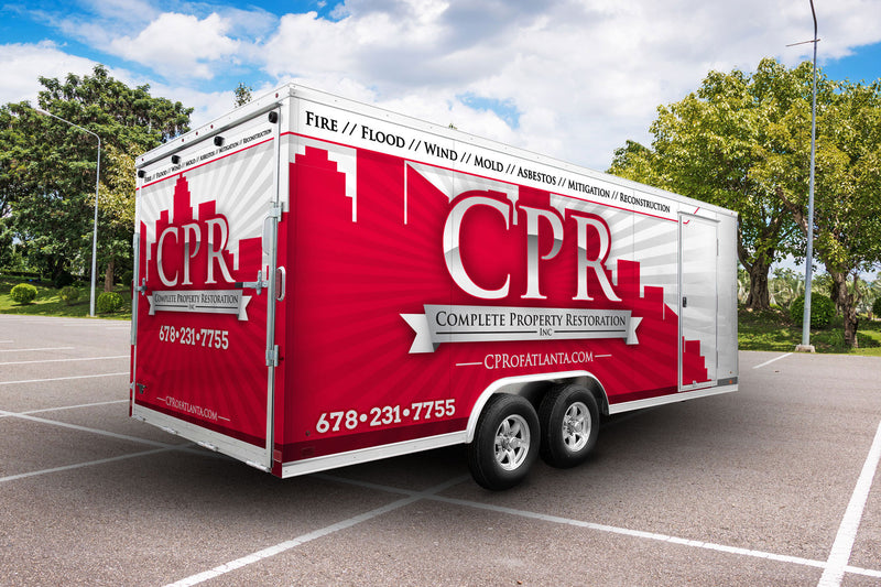 CPR Complete Property Restoration trailer wrap by Wrap World