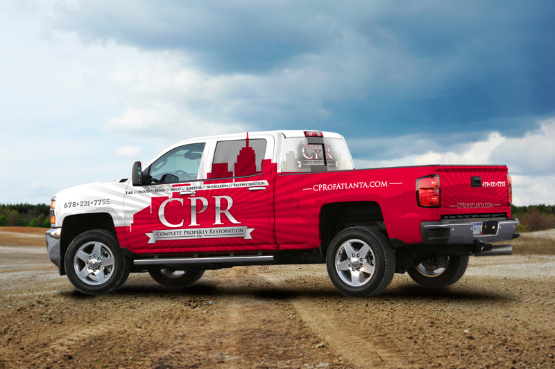 CPR Complete Property Restoration truck wrap by Wrap World