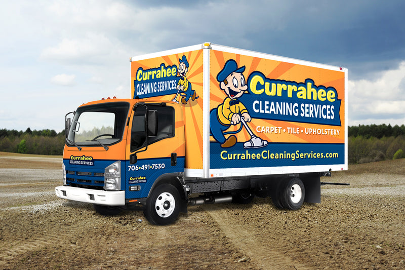 Currahee Cleaning Services box truck wrap by Wrap World