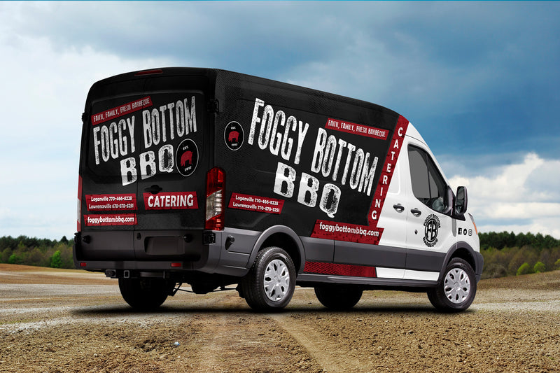 Foggy Bottom BBQ van wrap by Wrap World
