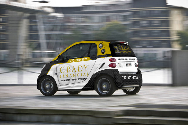 Grady Financial car wrap by Wrap World