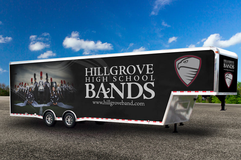 Hillgrove High School Bands trailer wrap by Wrap World