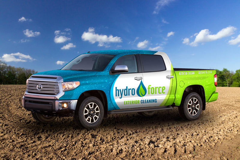 Hydro Force Exterior Cleaning truck wrap by Wrap World