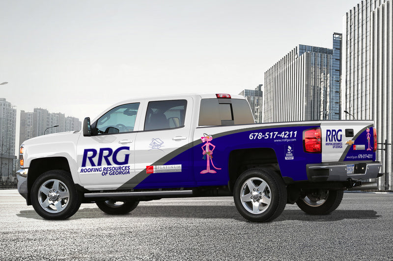 Roofing Resources of Georgia truck wrap by Wrap World