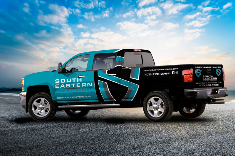 South Eastern Roofing truck wrap by Wrap World