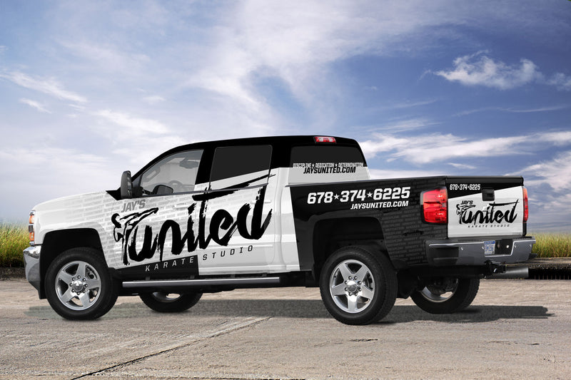 United Karate truck wrap by Wrap World