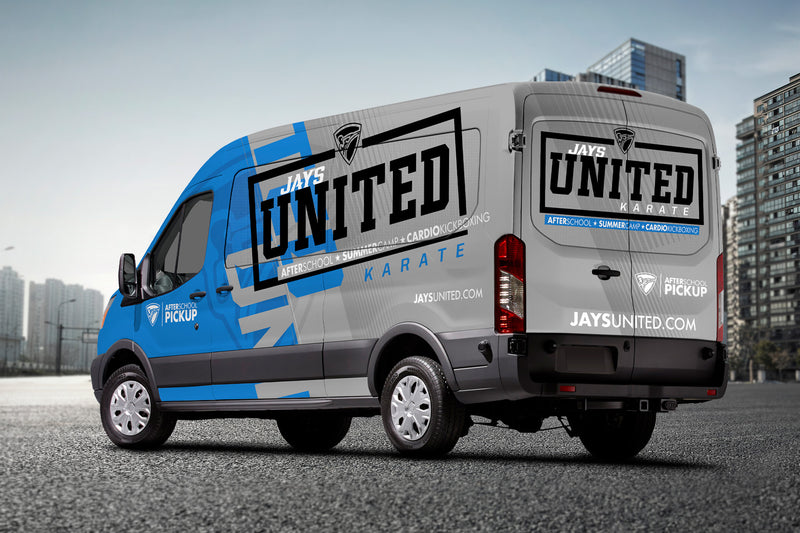Jay's United Karate van wrap by Wrap World